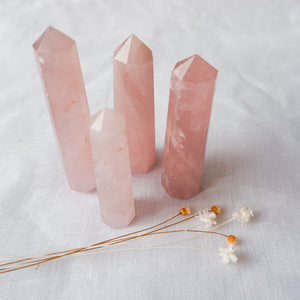 
                  
                    Load image into Gallery viewer, Rose Quartz Points
                  
                